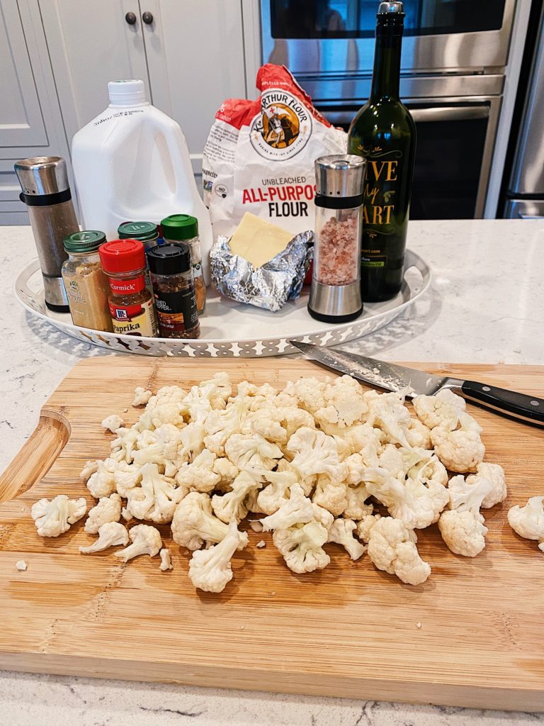 cheesy cauliflower bites ingredients