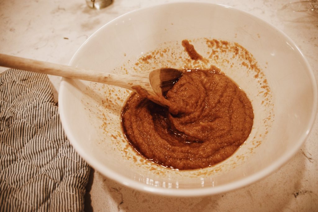 brown butter double chip pumpkin mixed