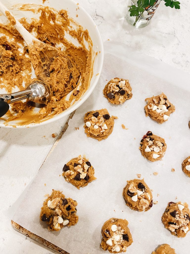 dough on baking tray