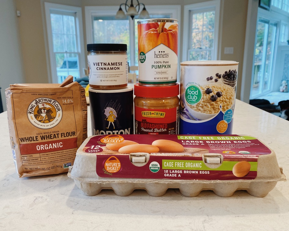 all ingredients for peanut butter dog treats