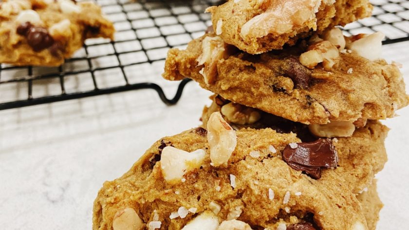 brown butter pumpkin cookies