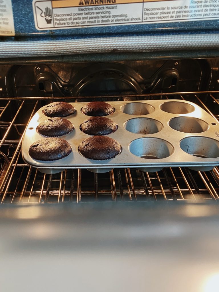 baked black forest cupcakes