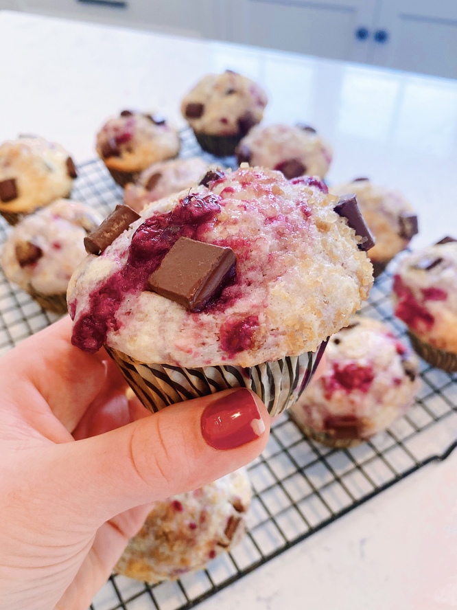 raspberry swirl muffin